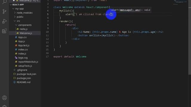 reactjs button click смотреть онлайн