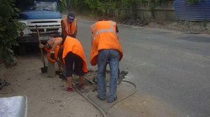 Работа компрессора с двумя молотками в Калуге