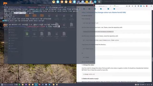 Solus 1.2.1 Budgie User Guide 28 Changing the colour of the Arc theme to orange смотреть онлайн