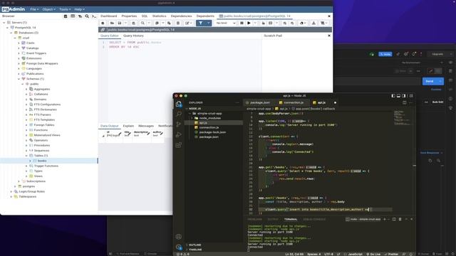 Tutorial membuat Simple Crud APP menggunakan Node JS & Postgresql смотреть онлайн
