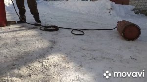 ремонт вентеля газового баллона,и перекачка газа