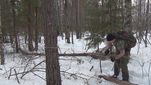 Обустройство стоянки. Приспособление для заготовки дров. смотреть онлайн