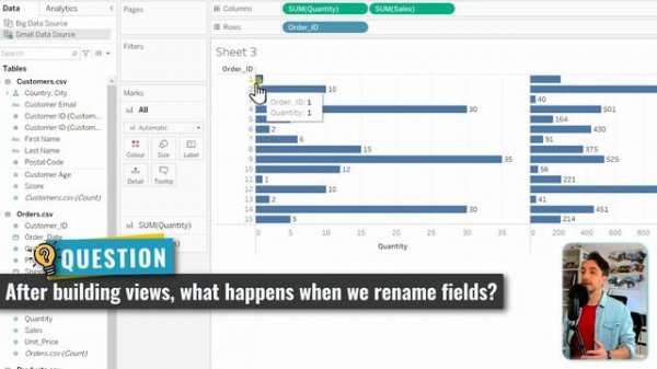 How to Rename Columns & Tables | #Tableau Course #50