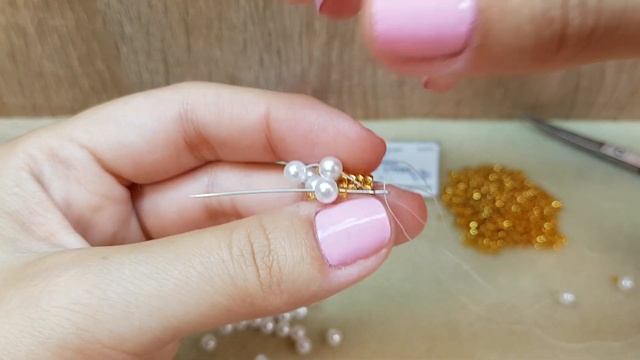 Necklace/Pearl Necklace/Beaded Necklace/Diy/Жемчужный жгут из бусин/Жгут из бисера иглой/Жгут
