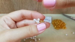 Necklace/Pearl necklace/Beaded necklace/Diy/Жемчужный жгут из бусин/Жгут из бисера иглой/Жгут