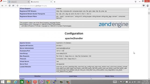 Ιnstall Apache 2, PHP 5 and MariaDB on Debian8 Virtual Machine смотреть онлайн