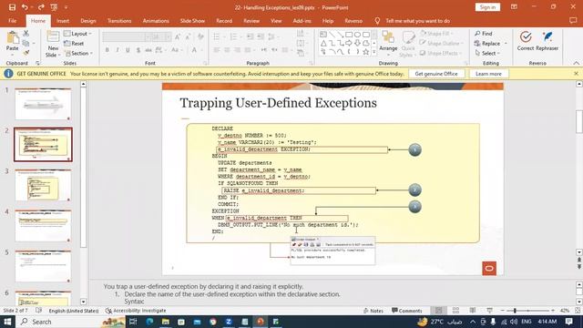 22-Oracle PL/SQL (Handling Exceptions Part 3) By Eng-Helal Ahmed | Arabic смотреть онлайн