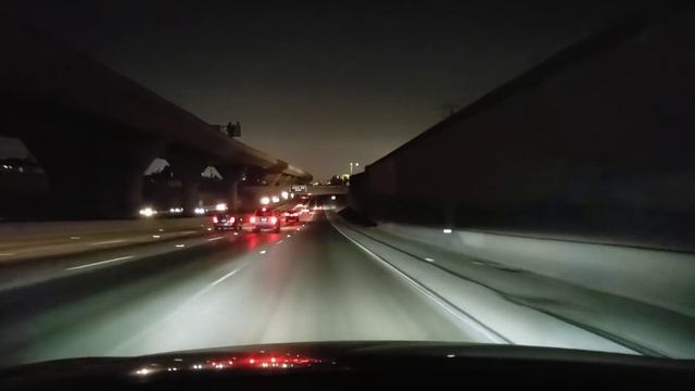 Dash Cam Tours ? Night Driving from LAX Airport to Downtown Los Angeles смотреть онлайн