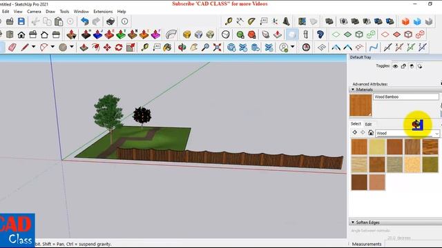 Sketchup 3D garden design Tutorial смотреть онлайн