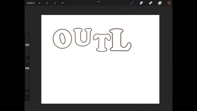 Retro Outline Fonts Procreate Stamps - Groovy Alphabets - ABC Stamps by Opal Yagley смотреть онлайн