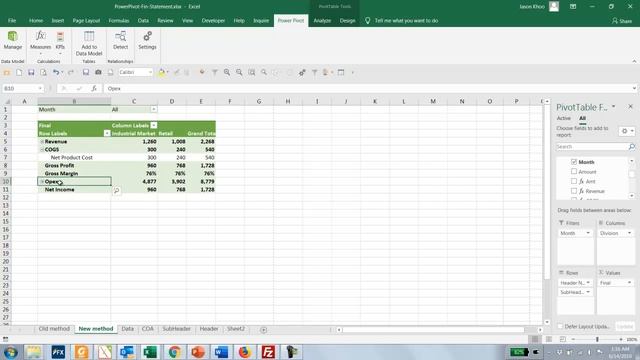 Creating Income statement using Power Pivot смотреть онлайн
