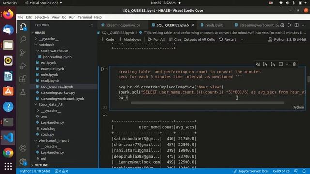 PYSPARK SQL OPERATIONS ON ALL CSV FILES ACCESSING FROM HDFS смотреть онлайн
