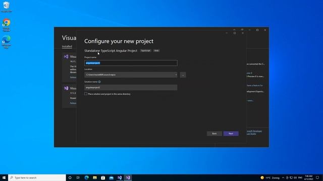 Angular with Visual Studio 2022 (Getting Started) смотреть онлайн