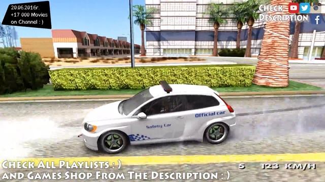 Volvo c30 Safety Car STCC - GTA San Andreas 1440p / 2,7K _REVIEW смотреть онлайн
