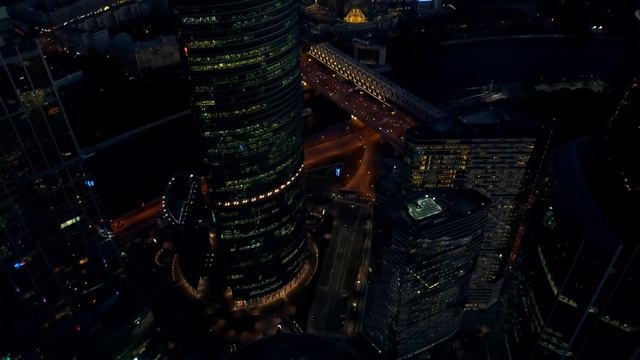 Вид из башни «Федерация». Moscow City. Federation Tower. Москва с высоты птичьего полета. №7 Вечеро смотреть онлайн