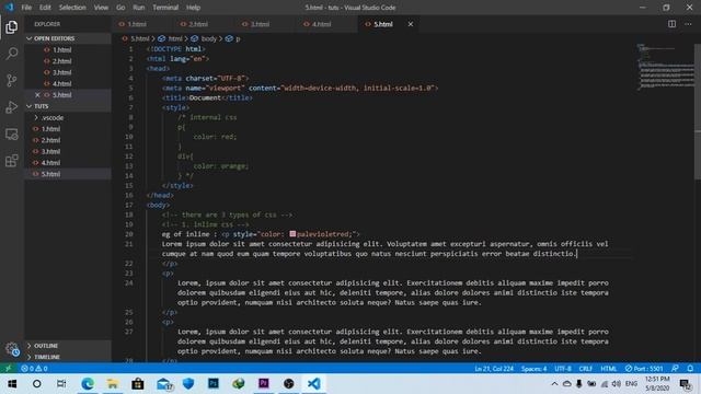 5. CSS | Introduction to CSS | HTML смотреть онлайн