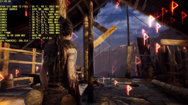 [Hellblade: Senua's Sacrifice]EVGA GeForce GTX 1080 Tİ FTW3 4K Performance смотреть онлайн