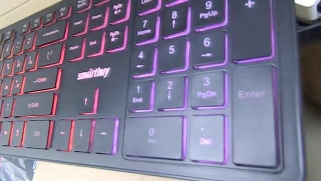 Клавиатура Smartbuy 305U-K с подсветкой, черный корпус смотреть онлайн