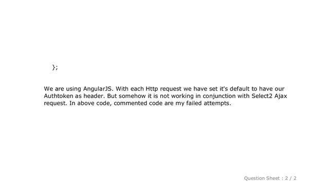 jQuery : Passing Custom Headers to Ajax request on Select2 смотреть онлайн
