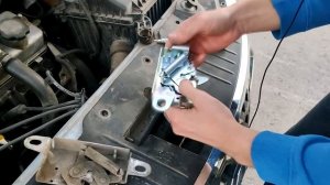 Замена замка капота Datsun без снятия бампера