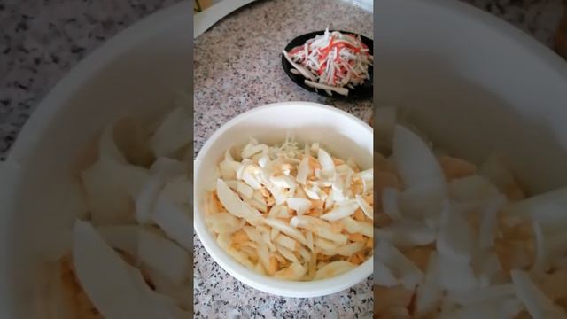 Быстрый и вкусный салат#едаэтоискусство смотреть онлайн