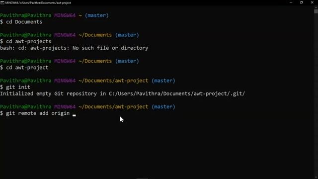 Pushing Code to GitHub through Git Bash Terminal смотреть онлайн