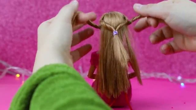 7 Лайфхак причесок Барби (Barbie,barbie doll). Лайфхаки с Барби смотреть онлайн