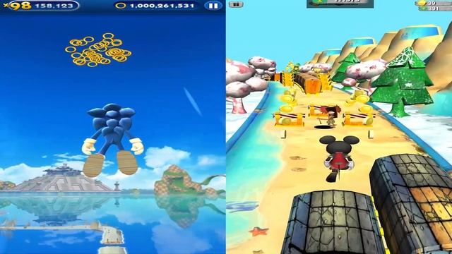 Sonic Prime Dash vs Mickey Mouse Run - Movie Sonic vs All Bosses Eggman Zazz All Characters Unlocke смотреть онлайн