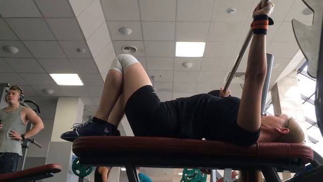 2018.09.07 Мц10Д1 Жим штанги лёжа, ноги на лавке 35*5 смотреть онлайн