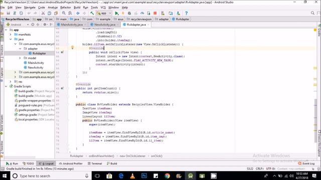 Fetch JSON data using Volley library and display it in RecyclerView—Android Studio смотреть онлайн