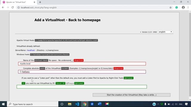 How To Create A Virtual Host in Windows 10 with WampServer смотреть онлайн