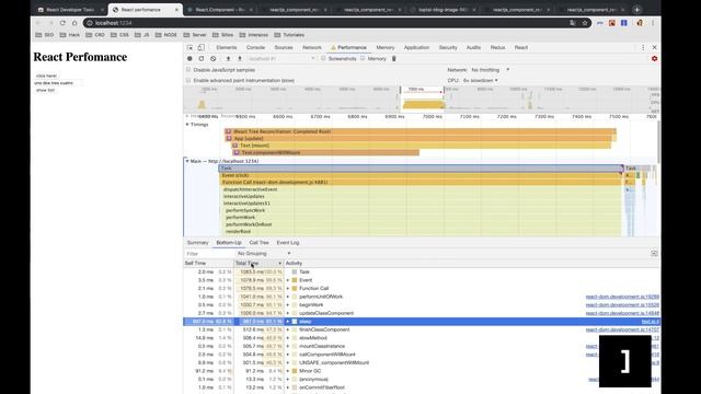 React performance and advanced DevTools смотреть онлайн