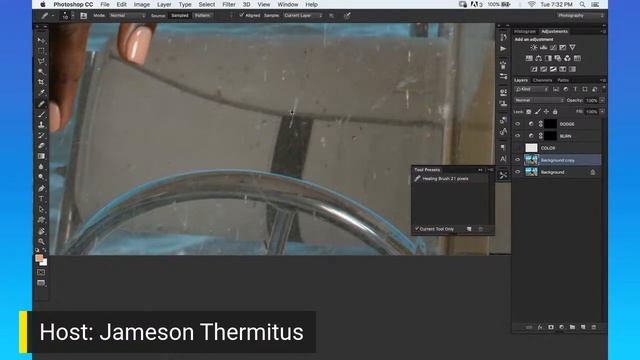 Photoshop Week: Live with Edz Antoine (Camera Raw, healing & clone brush, Dodge & Burn) смотреть онлайн
