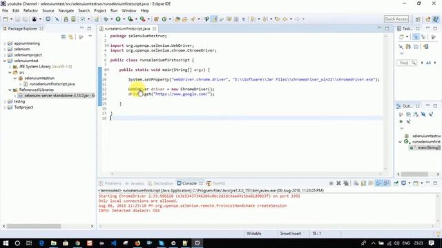 Selenium Webdriver Java: chromedriver setup in selenium(Latest) смотреть онлайн