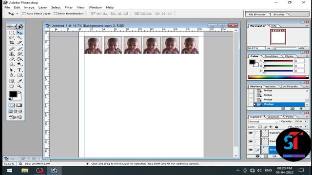 5 Minutes Me Passport Photo Black And White Adobe Photoshop 7 0 (ShankarTechnical) смотреть онлайн