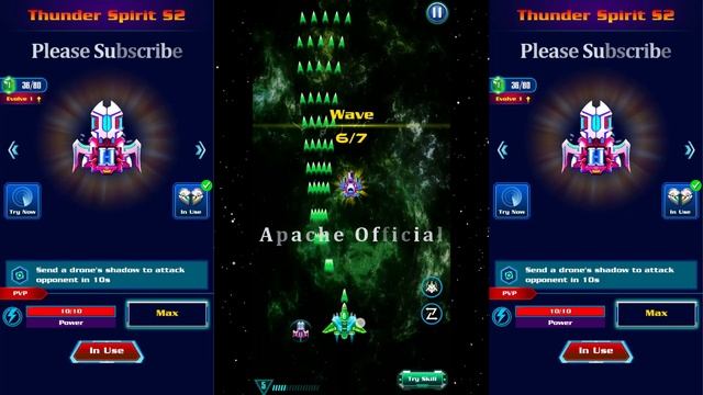 Galaxy Attack Alien Shooter | ALL S2 Galactic Drones PVP Skill Review | By Apache Gamers Official