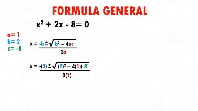 ECUACIONES DE SEGUNDO GRADO POR FORMULA GENERAL Super facil -Para principiantes смотреть онлайн