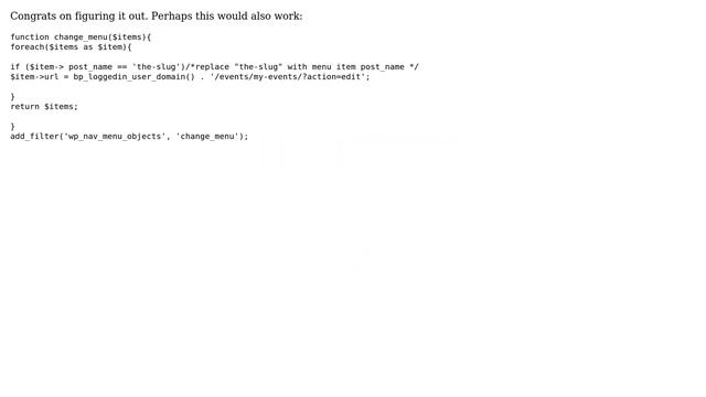 Wordpress: Current User In Custom Menu Item URL (2 Solutions!!) смотреть онлайн