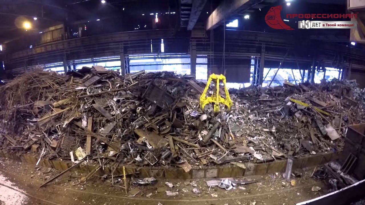 Канатный металлоломный грейфер GK4M6-10-0.75-T1 "Профессионал"/Operating cable metal scrap grapple смотреть онлайн