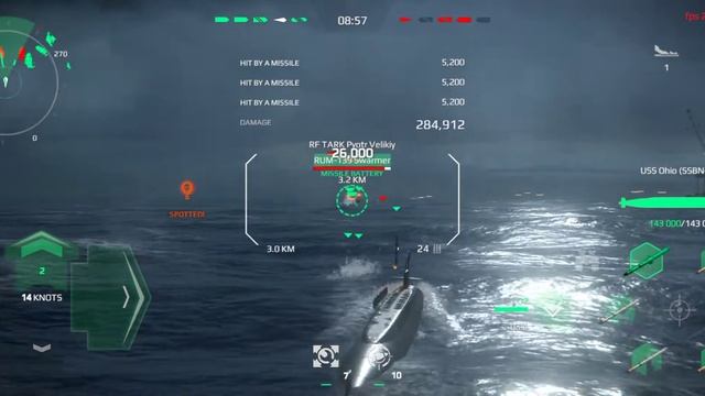 USS OHIO (SSBN-726) FULL SWARMER-OFFLINE BATTLE-MODERN WARSHIPS смотреть онлайн