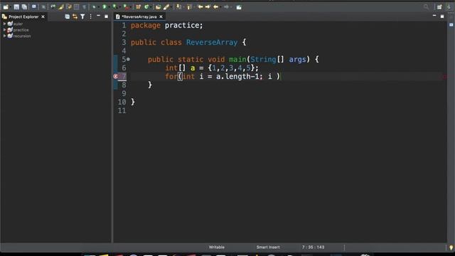 Reverse an array in java смотреть онлайн