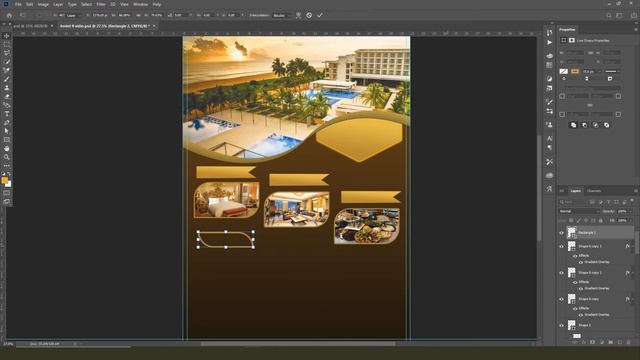 How to Create a Professional flyer Design for hotel | in photoshop | 2021 | Sinhala Tutorial смотреть онлайн
