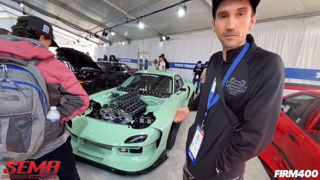 SEMA 2022: GOOICHI MOTORS MERCEDES M120 V12 SWAPPED MAZDA RX7 @ TOYO TIRES TREADPASS смотреть онлайн
