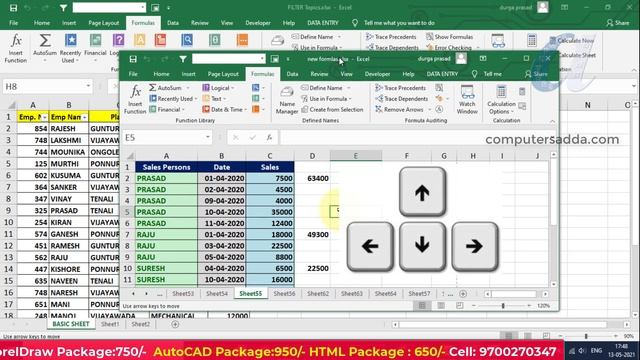Ctrl + F1 to Ctrl + F12 || Ms-Excel Shortcut Keys Telugu || Computersadda.com смотреть онлайн
