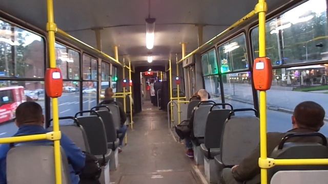Трамвай Санкт-Петербурга 8-607: ЛВС-86К б.0621 по №38 (13.09.18)