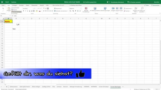 Format übertragen - Excel Online Tutorial смотреть онлайн