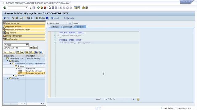 ABAP: Tabstrip And Subscreen Control
