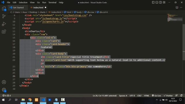 Membuat Grafik dengan Bootstrap dan Apexcharts.js смотреть онлайн