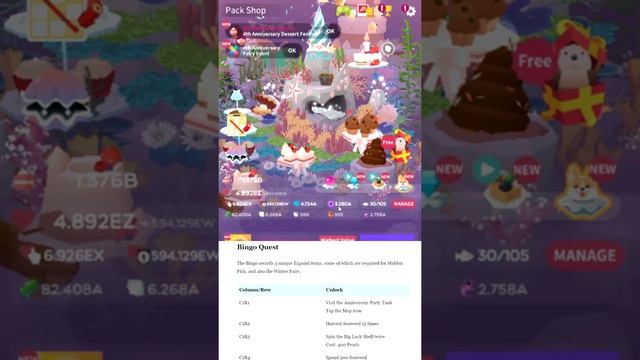 Tap Tap Fish AbyssRium | 4th Anniversary Event All Hidden Fish Guide & Fish Review (Dessert Party) смотреть онлайн