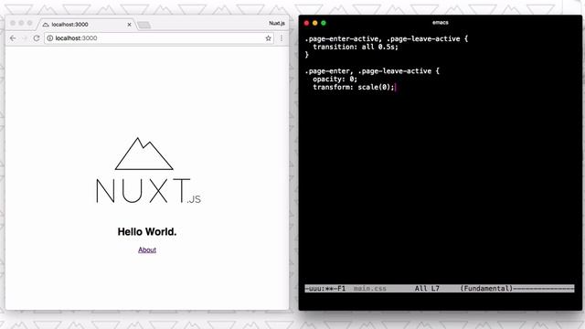 Nuxt.js - Routes Transitions смотреть онлайн
